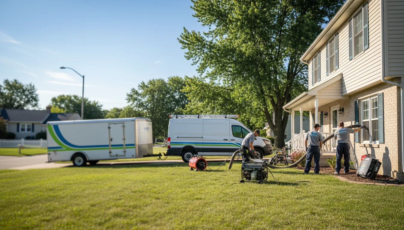 Flooded Basement Restoration And Cleanup With Repair in Browns, IL near me